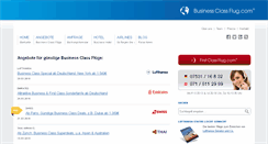 Desktop Screenshot of businessclassflug.com
