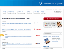 Tablet Screenshot of businessclassflug.com